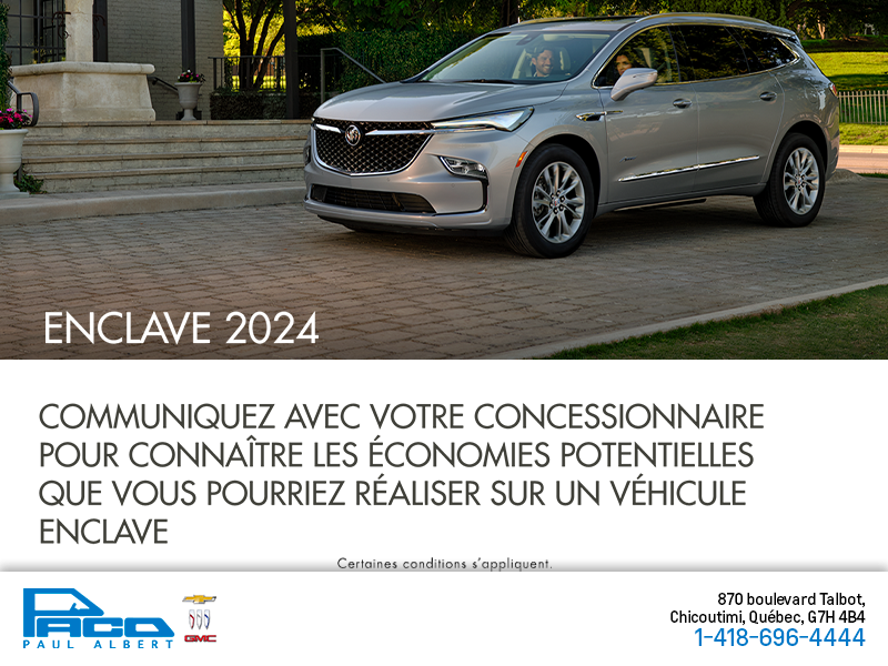 Procurez-vous le Buick Enclave 2024