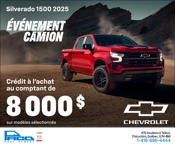 Procurez-vous le Chevrolet Silverado 1500 2025