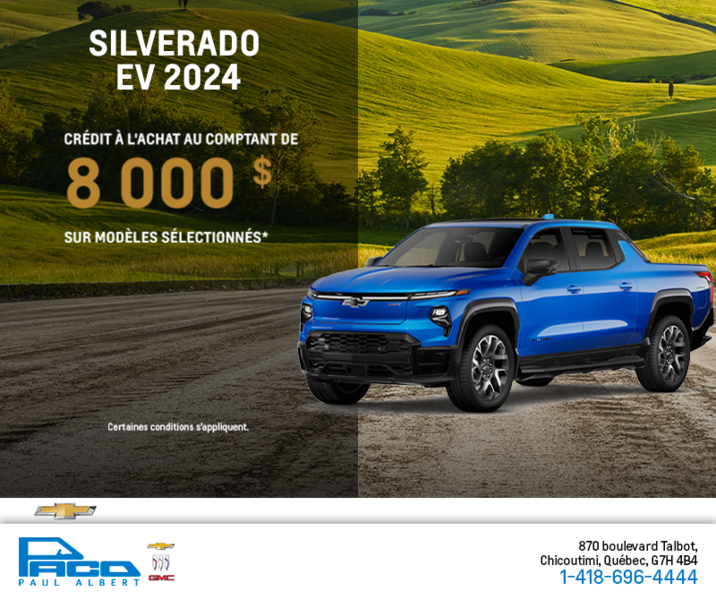 Procurez-vous le Chevrolet Silverado EV 2024