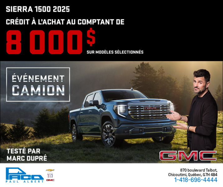 Le GMC Sierra 1500 2025