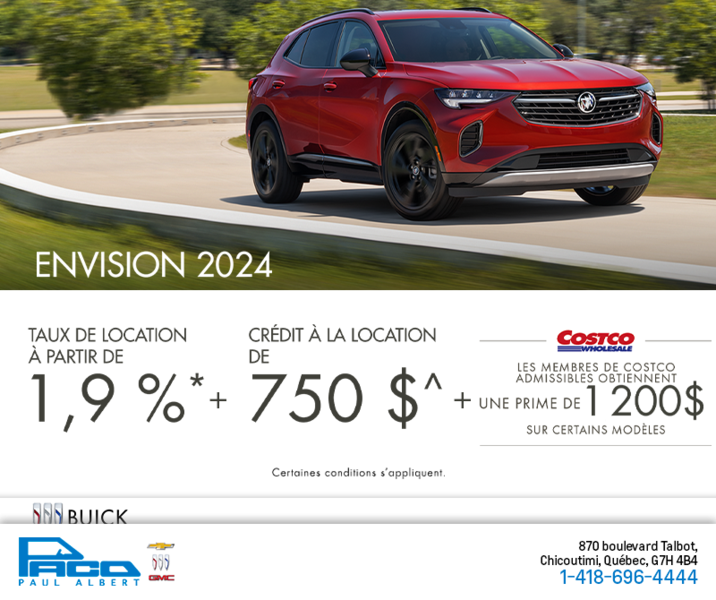 Procurez-vous la Buick Envision 2024