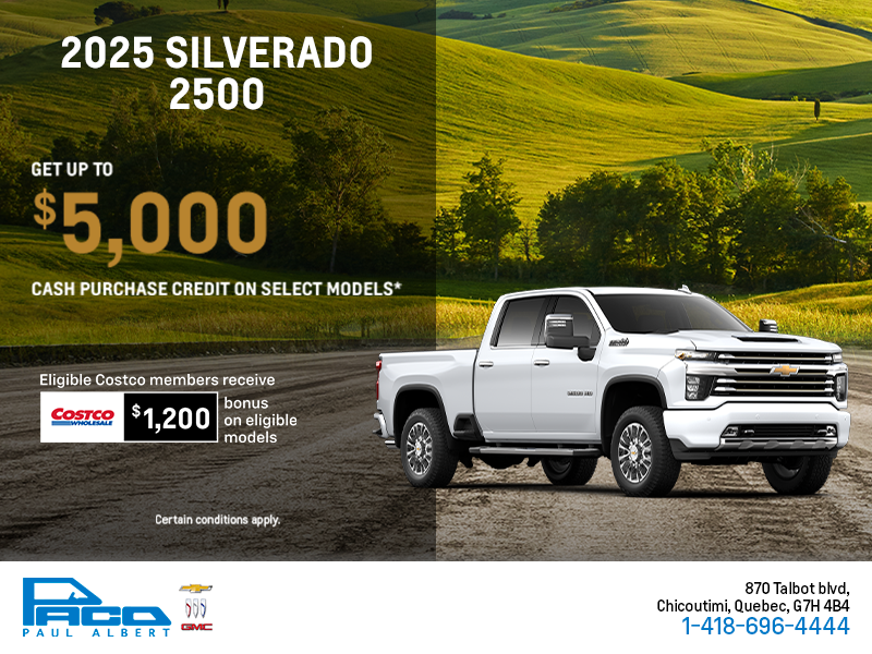 Get the 2025 Chevrolet Silverado 2500