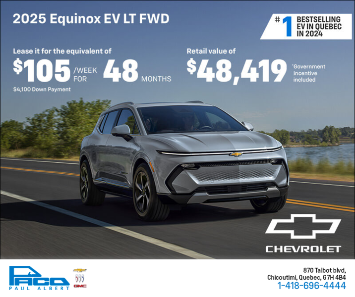 Get the 2025 Chevrolet Equinox EV