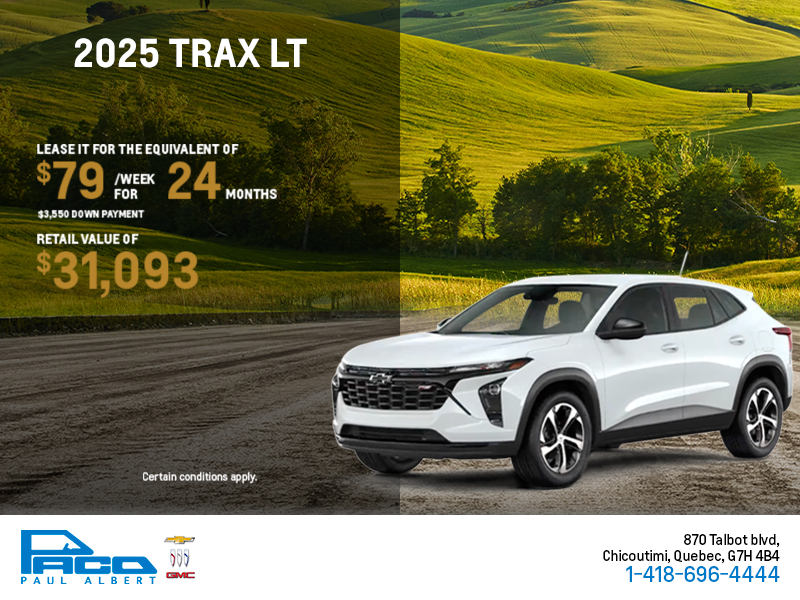Get the 2025 Chevrolet Trax