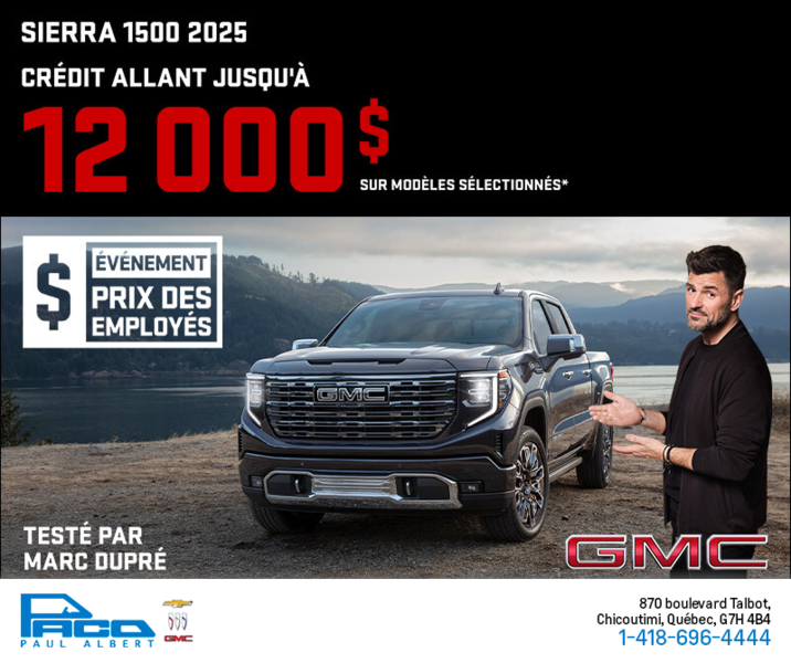 Le GMC Sierra 1500 2025