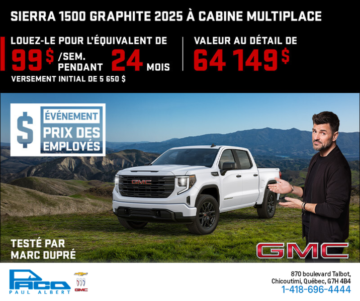 Le GMC Sierra 1500 2025