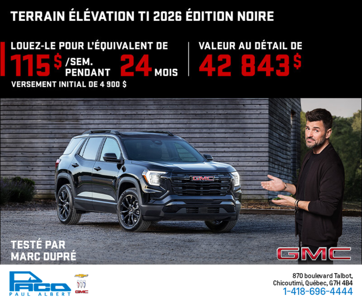 Le GMC Terrain 2026