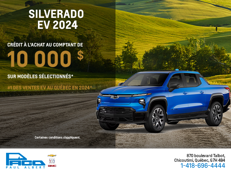Procurez-vous le Chevrolet Silverado EV 2024