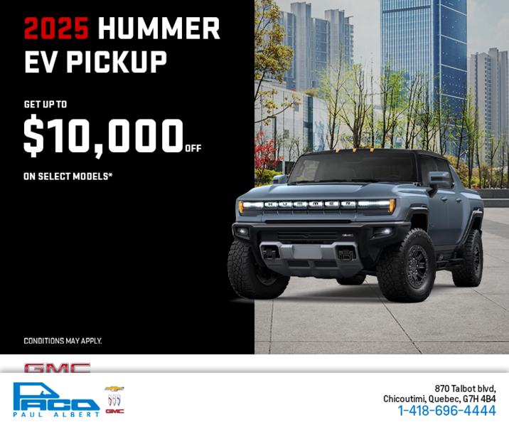 The 2025 GMC Hummer EV Pickup