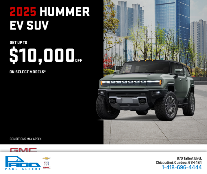 The 2025 GMC Hummer EV SUV