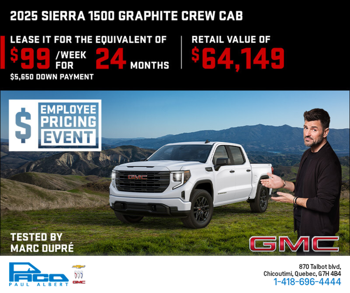 The 2025 GMC Sierra 1500