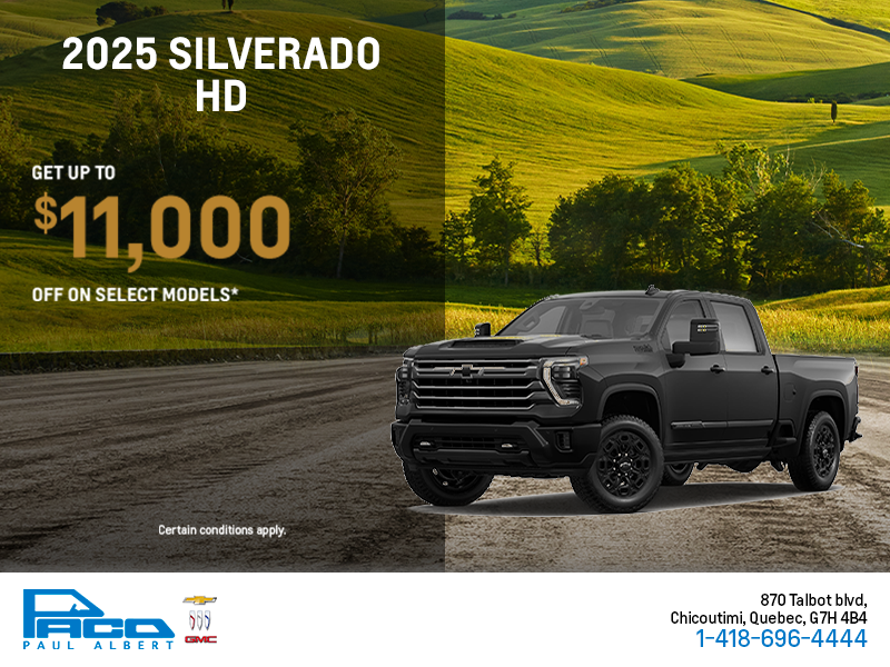 Get the 2025 Chevrolet Silverado HD