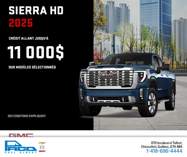 Le GMC Sierra 2500 2025