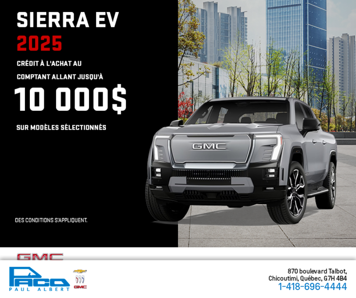 Le GMC Sierra EV 2025
