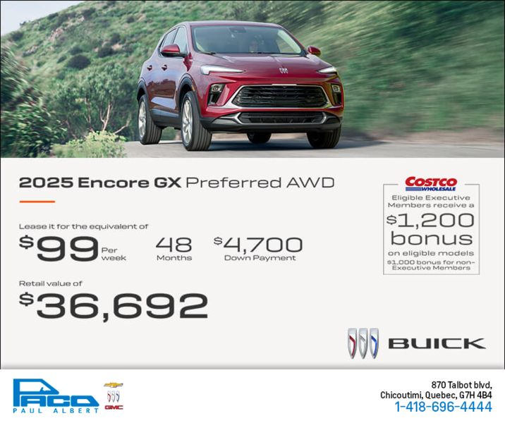 Get the 2025 Buick Encore GX