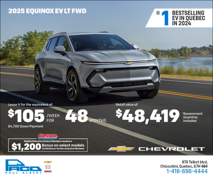 Get the 2025 Chevrolet Equinox EV