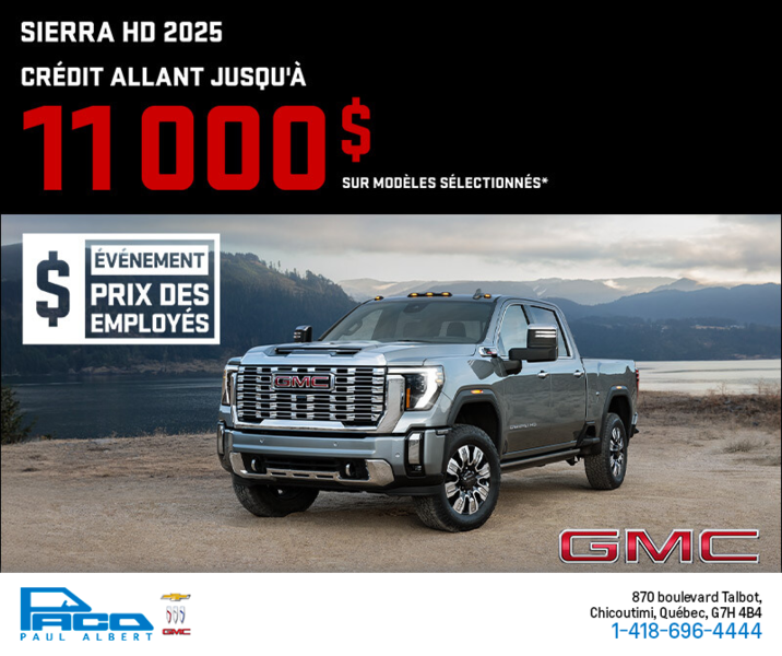 Le GMC Sierra 2500 2025