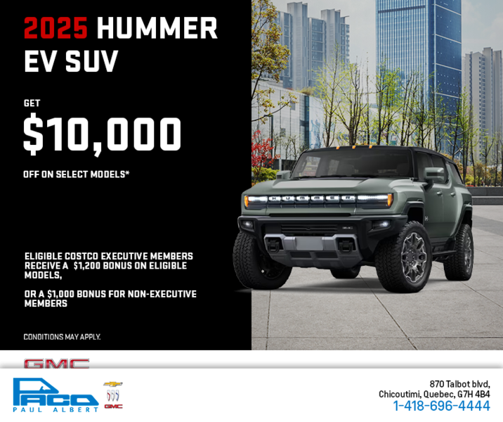The 2025 GMC Hummer EV SUV