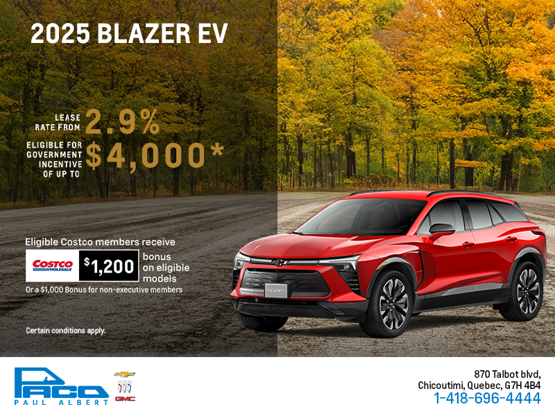 Get the 2025 Chevrolet Blazer EV
