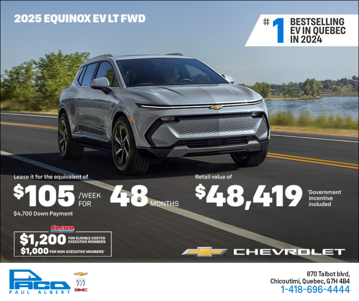 Get the 2025 Chevrolet Equinox EV