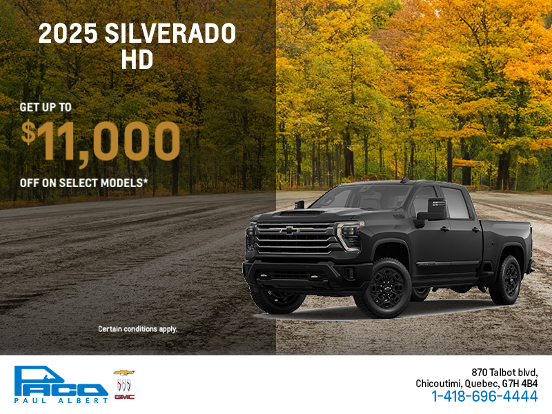 Get the 2025 Chevrolet Silverado HD