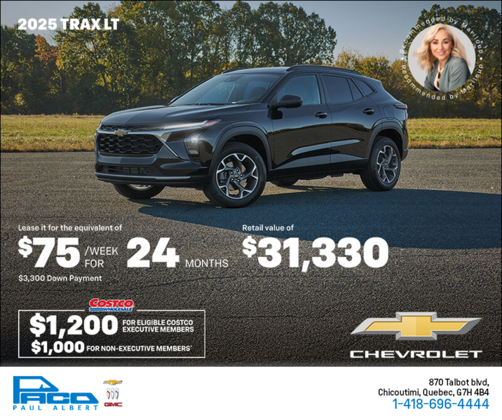 Get the 2025 Chevrolet Trax LT