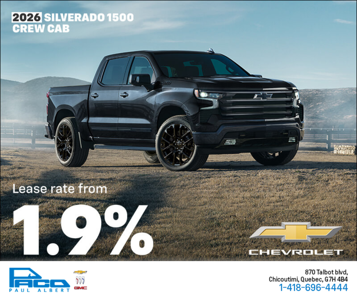 Get the 2026 Chevrolet Silverado 1500