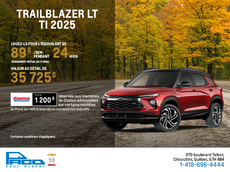 Le Chevrolet Trailblazer LT TI 2026