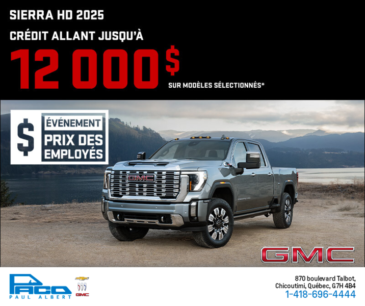 Le GMC Sierra HD 2025