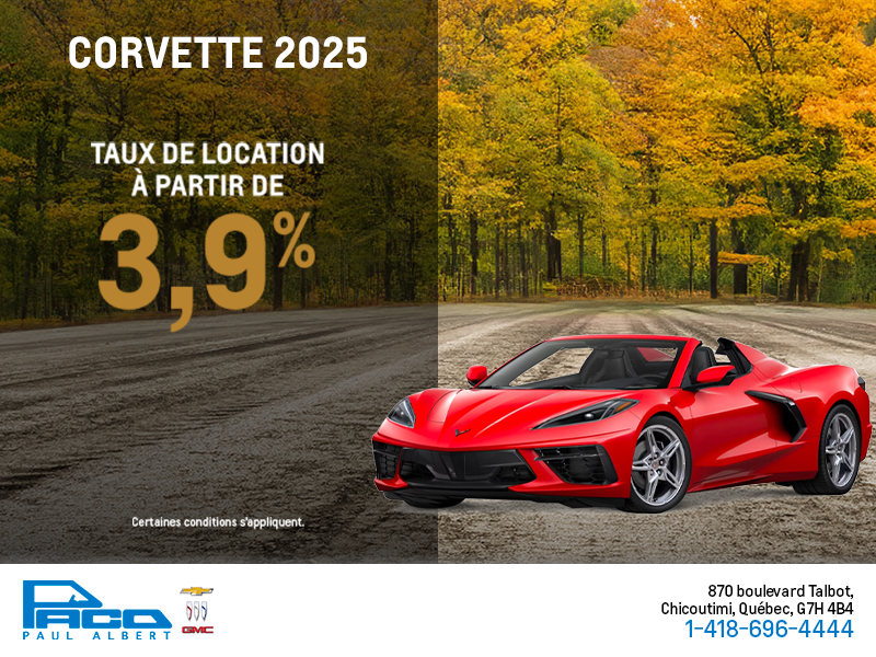 Procurez-vous le Chevrolet Corvette 2025