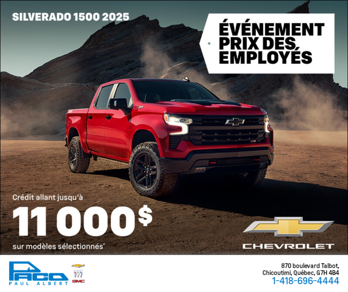 Procurez-vous le Chevrolet Silverado 1500 2025