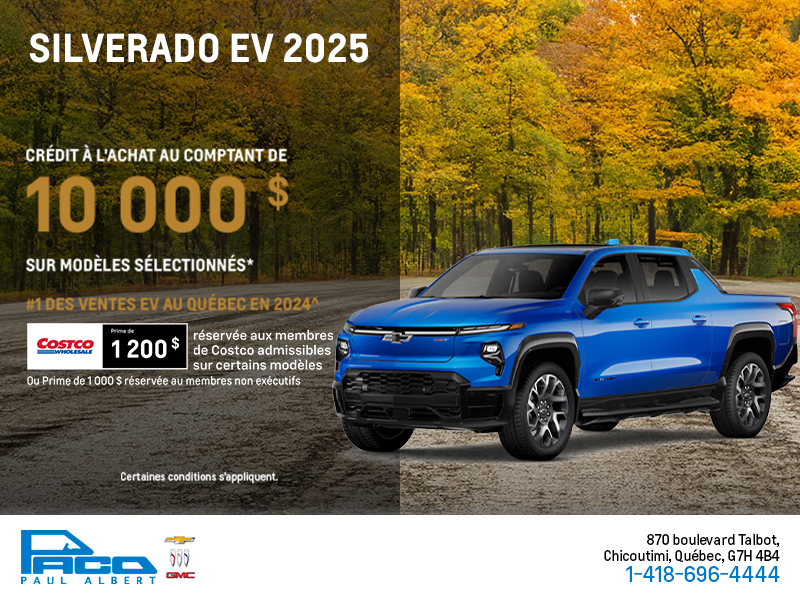 Procurez-vous le Chevrolet Silverado EV 2025