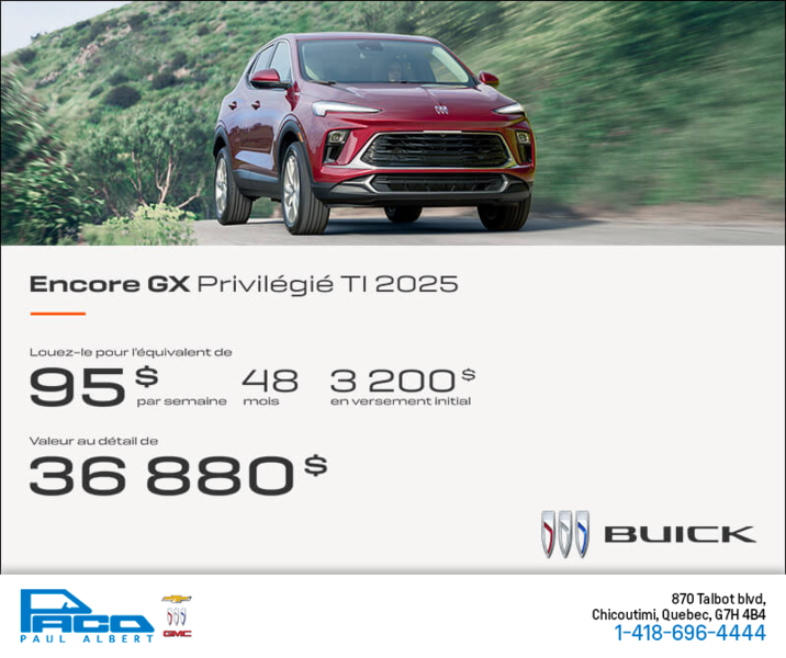 Get the 2025 Buick Encore GX
