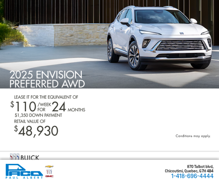 Get the 2025 Buick Envision Preferred AWD
