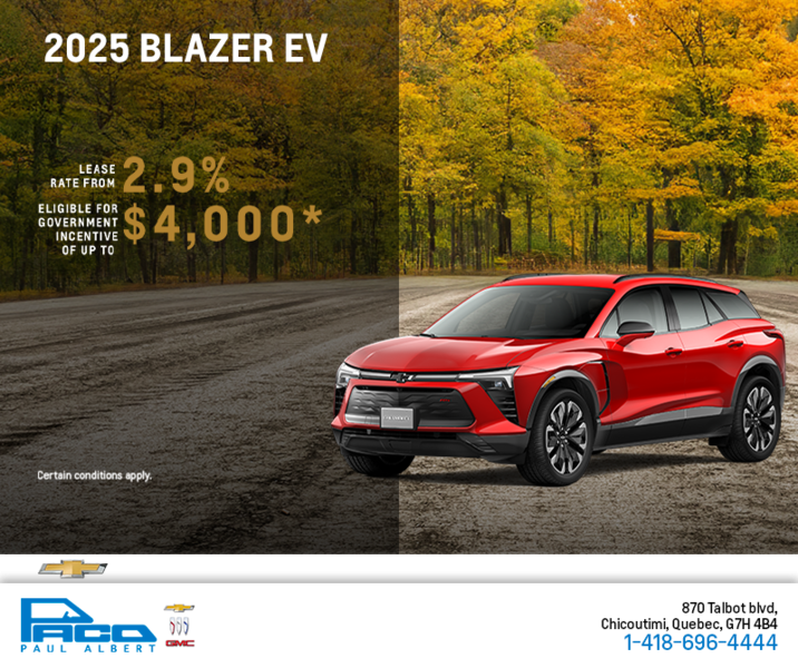 Get the 2025 Chevrolet Blazer EV