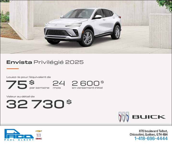 Procurez-vous la Buick Envista 2025