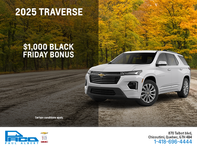 Get the 2025 Chevrolet Traverse