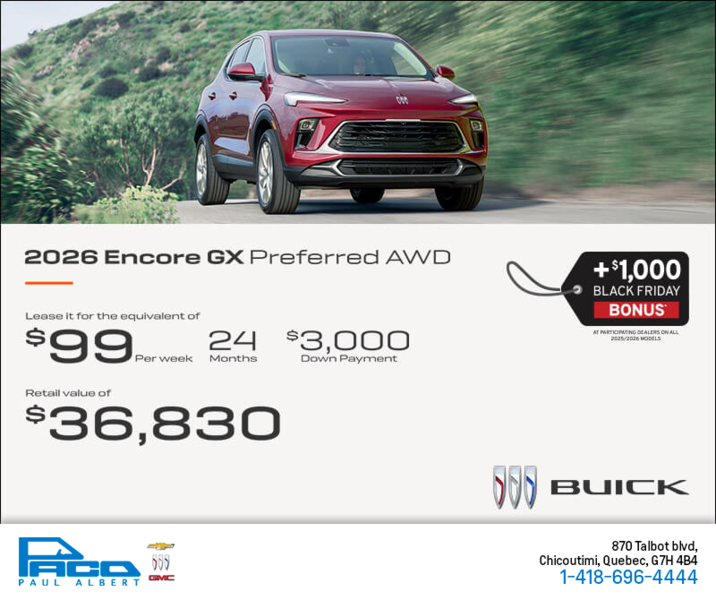 Get the 2026 Buick Encore GX