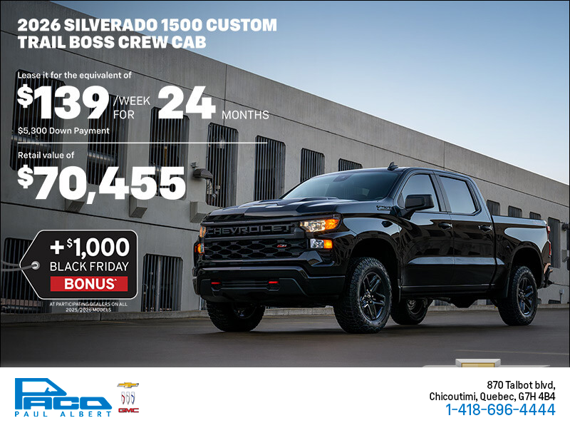 Get the 2026 Chevrolet Silverado 1500