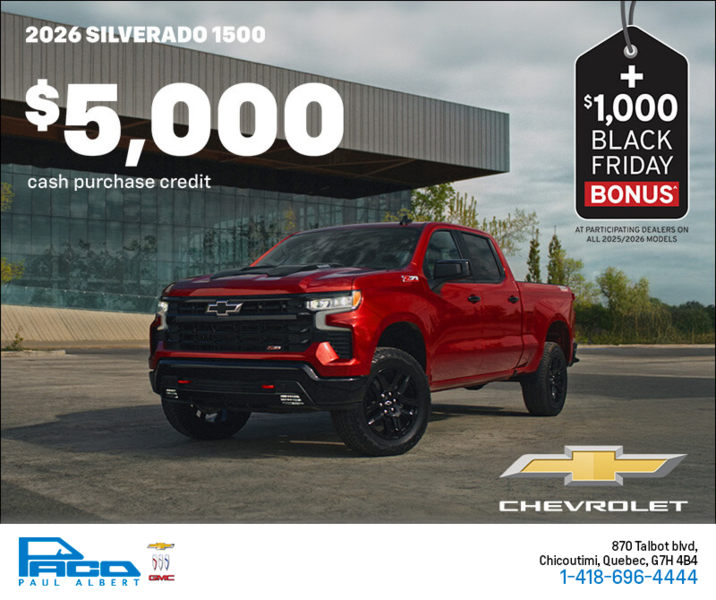 Get the 2026 Chevrolet Silverado 1500