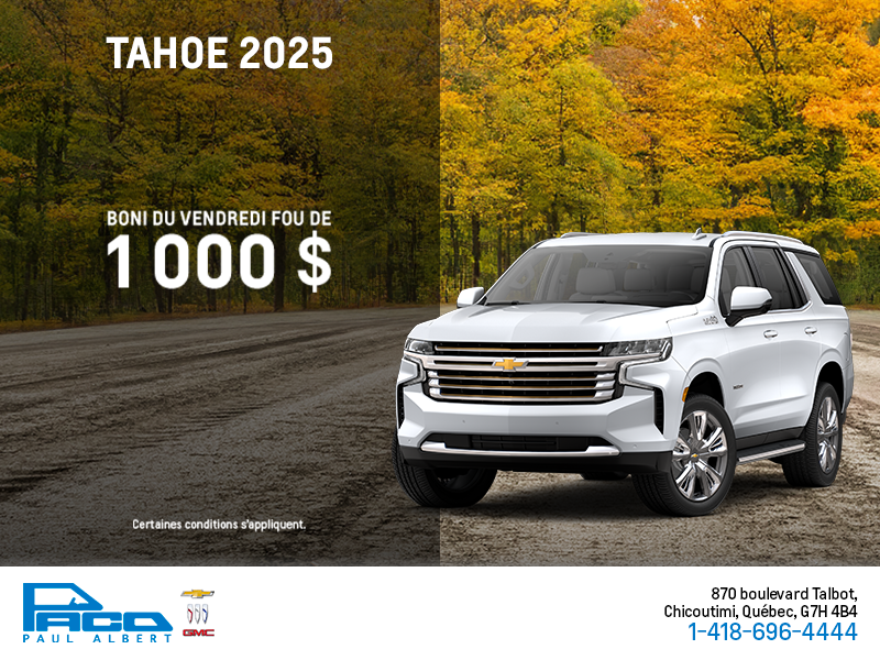 Le Chevrolet Tahoe 2025