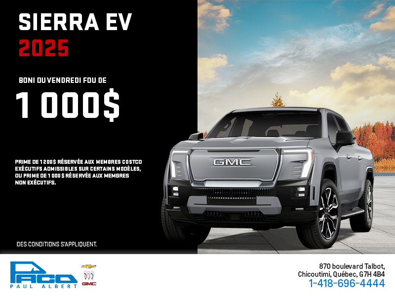 Le GMC Sierra EV 2025