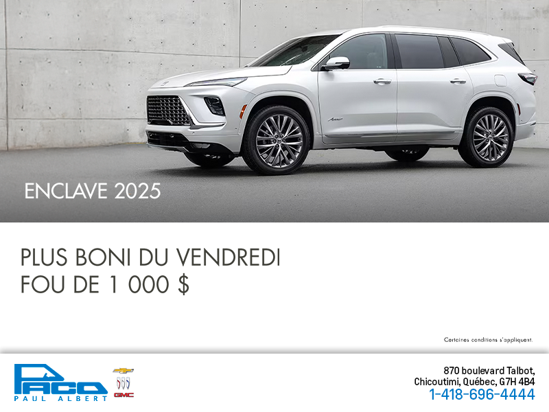 Procurez-vous le Buick Enclave 2025
