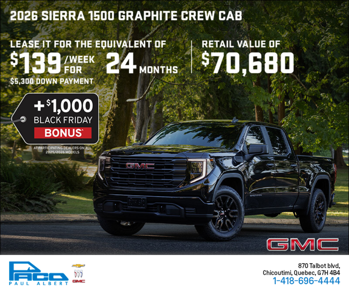 The 2026 GMC Sierra 1500