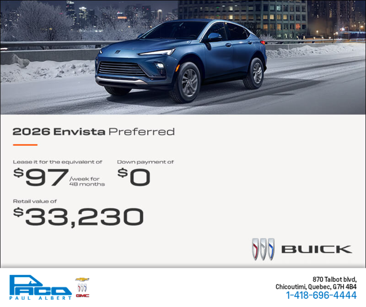 Get the 2026 Buick Envista