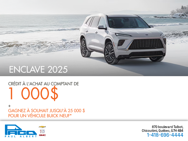 Procurez-vous le Buick Enclave 2025