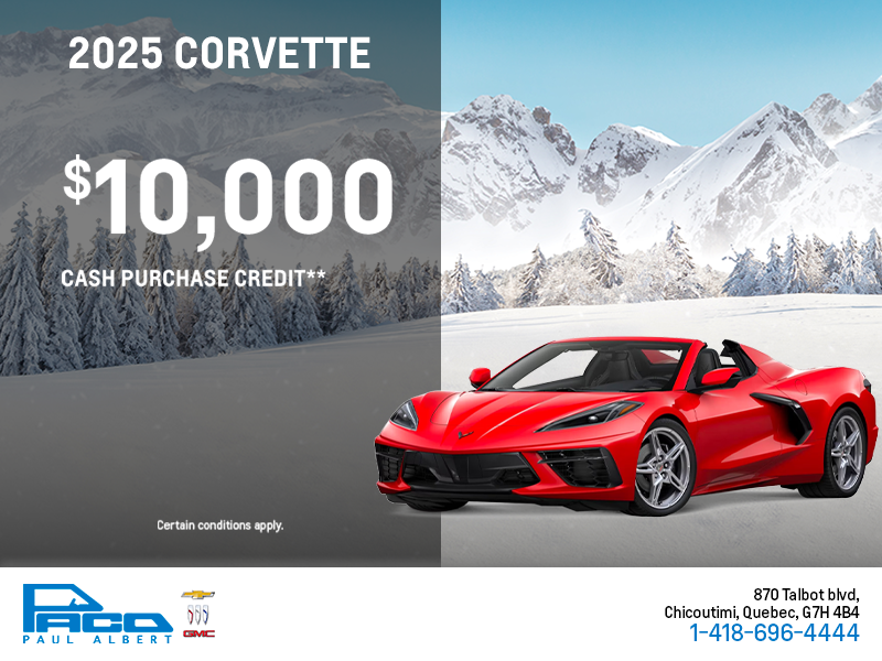 Get the 2025 Chevrolet Corvette