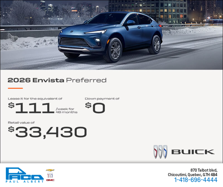 Get the 2026 Buick Envista