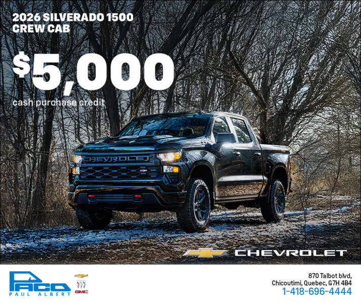 Get the 2026 Chevrolet Silverado 1500