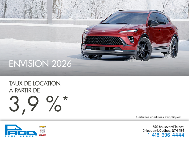 Procurez-vous la Buick Envision 2026